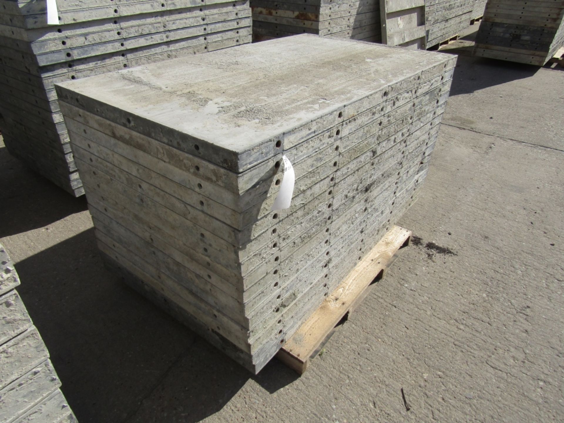 (15) 36" x 5' Durand Concrete Forms, Smooth 6-12 Hole Pattern, Attached Hardware, Located in Mt.