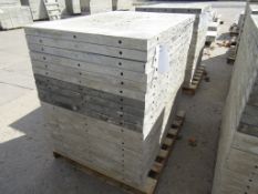 (20) 36" x 4' Durand Concrete Forms, Smooth 6-12 Hole Pattern, Attached Hardware, Located in Mt.