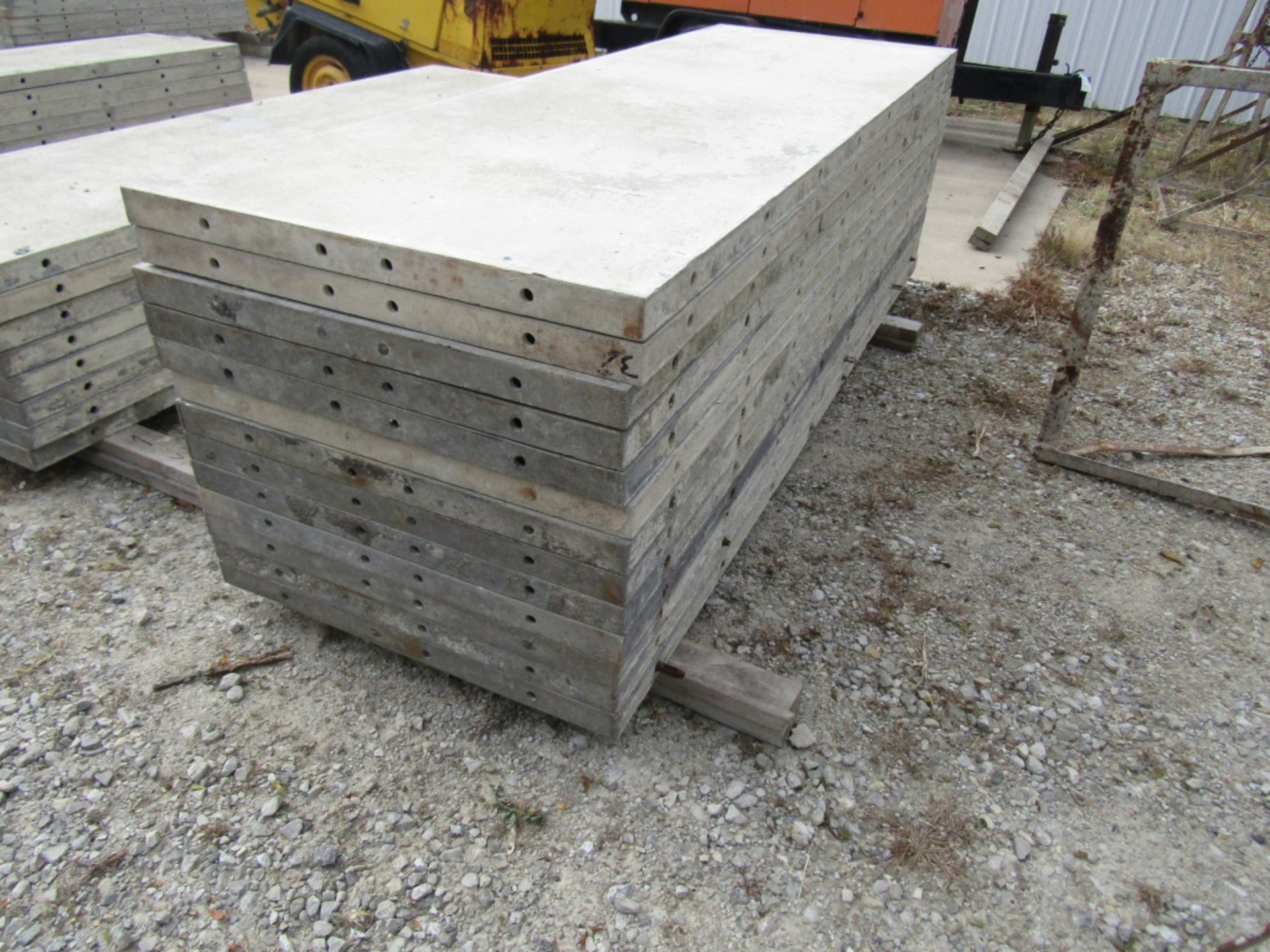 (13) 32" x 8' Durand Concrete Forms, Smooth 6-12 Hole Pattern, Attached Hardware, Located in Mt. - Image 4 of 4