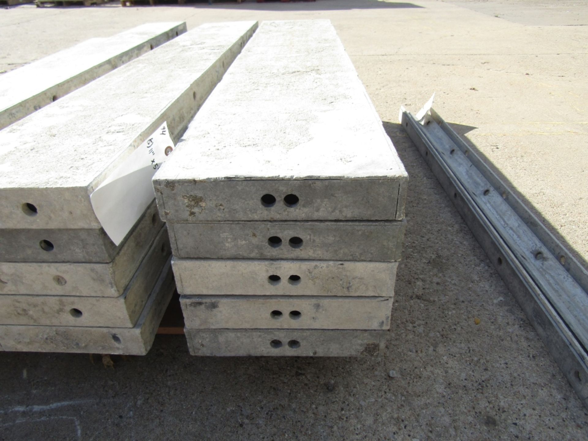 (5) 11" x 5' Durand Concrete Forms, Smooth 6-12 Hole Pattern, Located in Mt. Pleasant, IA