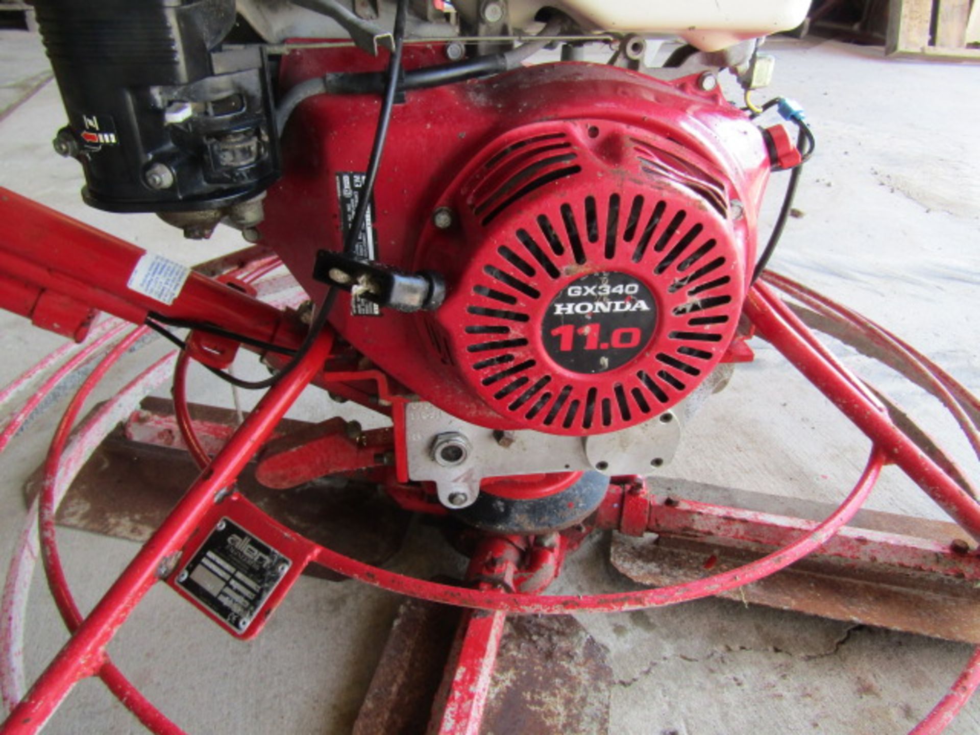 Allen Power Trowel, Model #446SDBasic, Serial #46D0404004, GX340 Honda 11 hp Motor, - Image 4 of 5