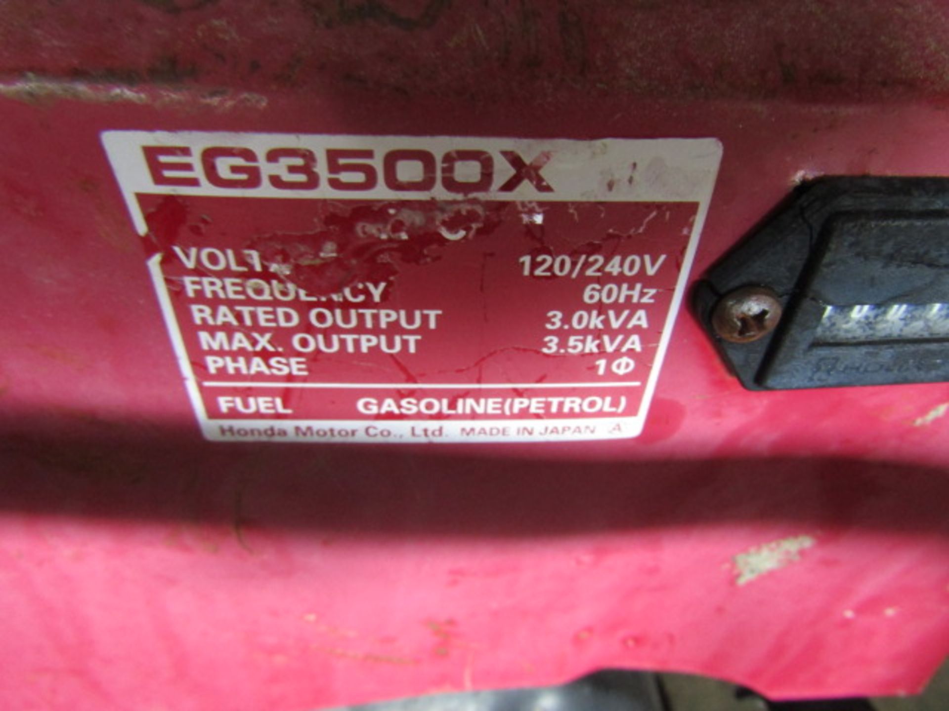 EG3500X Generator, 120/240V, - Image 4 of 5