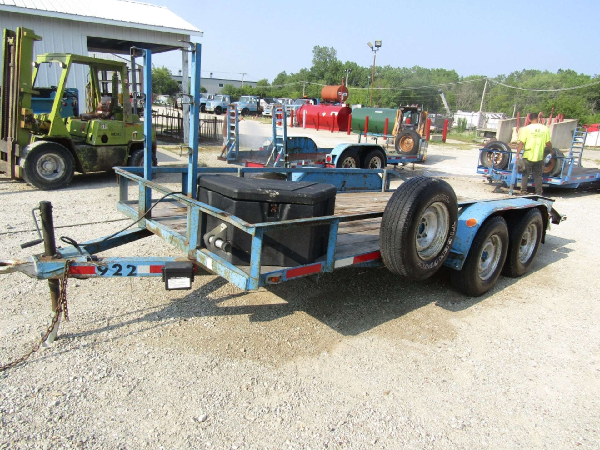 1990 Jamar Tandem Axle Trailer, VIN # 1B9FS1625LJ001922, 16'4" x 6'6" Wood Deck, - Image 2 of 7