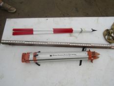 (1) Tri-pod, (1) Measuring Stick, (1) Maker Poles