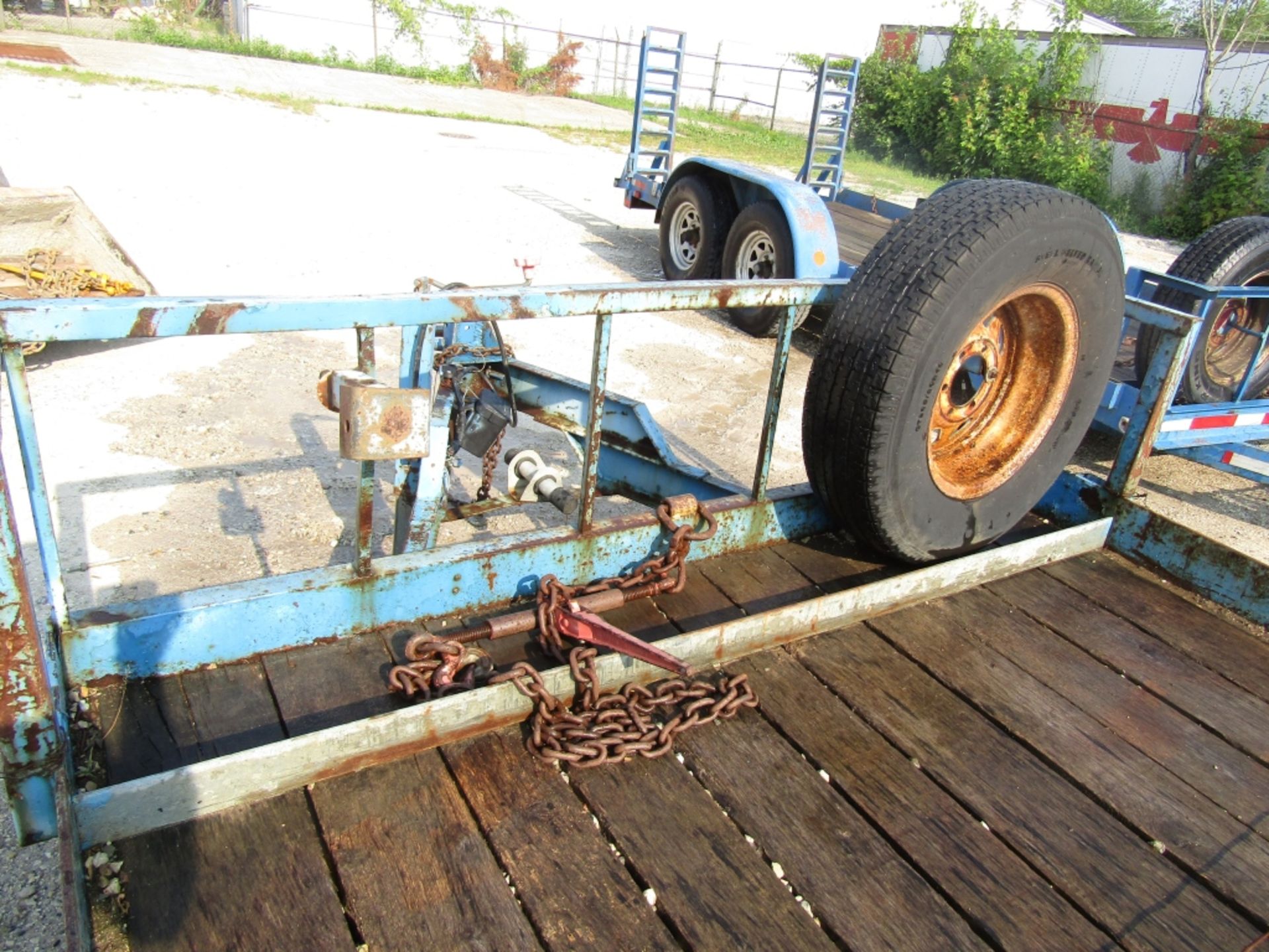 2002 Cronkhite Tandem Axle Trailer, VIN # 47326202421101123, Ramps 16'4" x 6' 6" Wood Deck, - Image 7 of 8