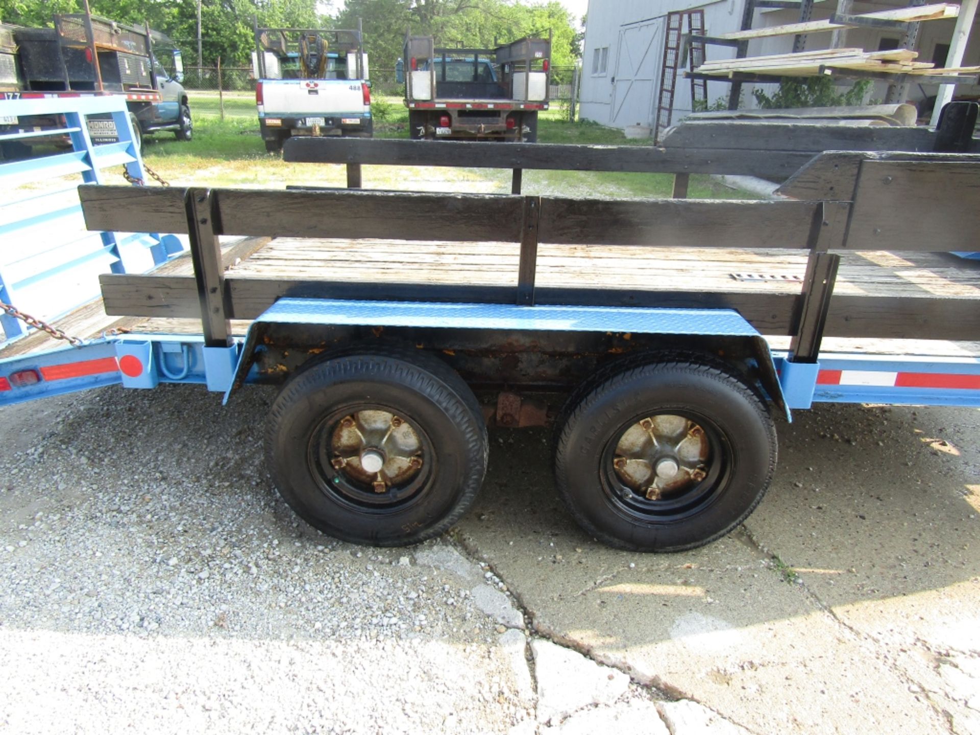 1979 Tandem Axle Trailer, VIN # 4T30013, Ramp 14'6" x 6'6", Wood Deck, - Image 4 of 10