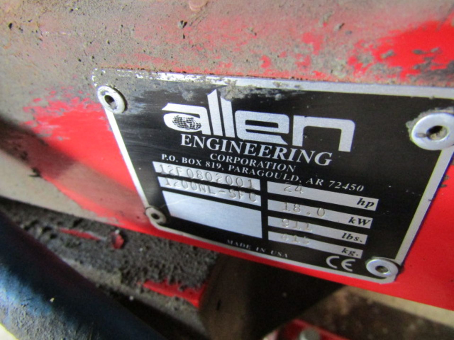 Allen Power Ride On Razorback Trowel,, Model 12F0802001, Serial #1200NL-SFC, LX990 Motor,, - Image 4 of 12