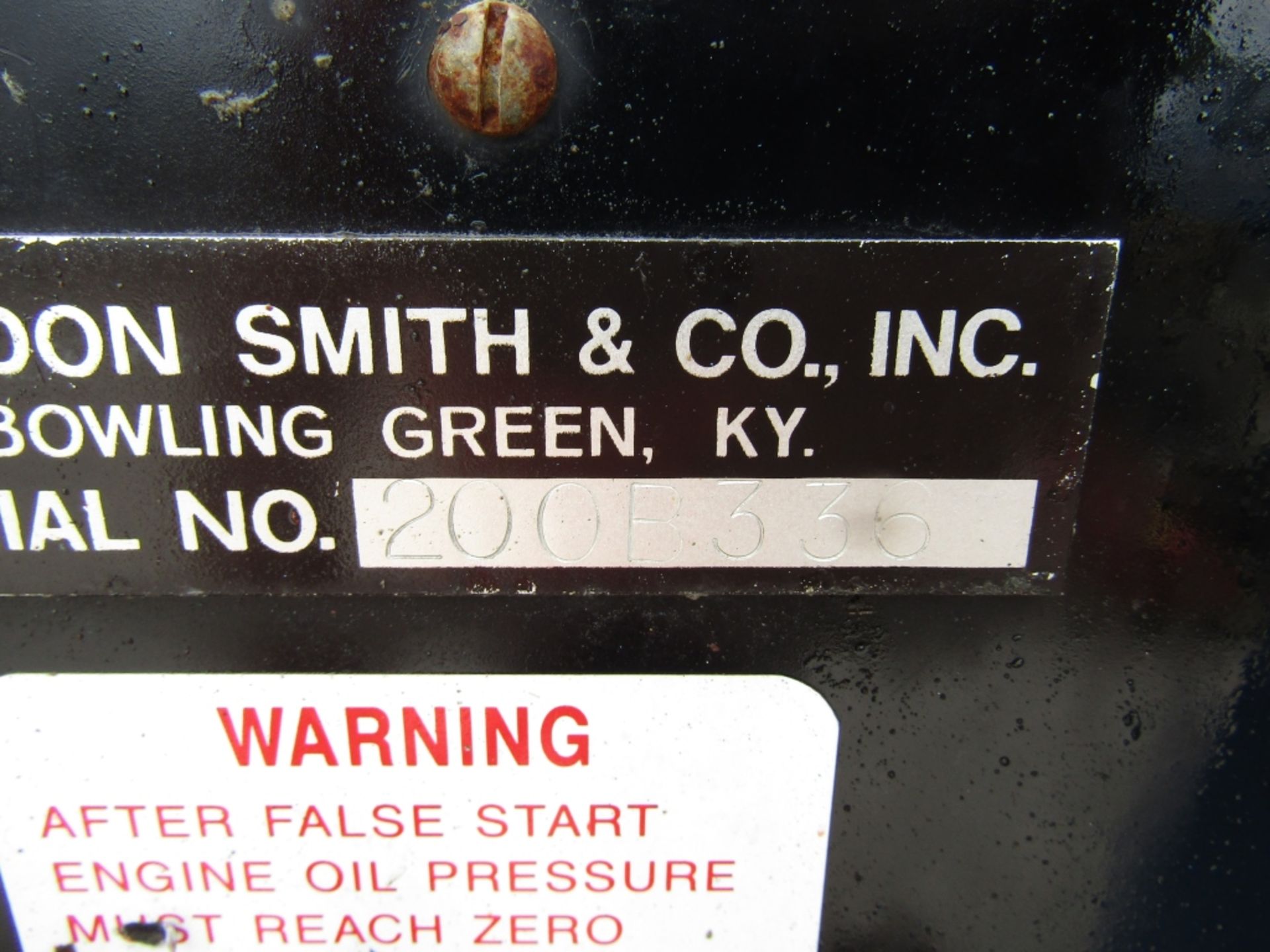 Gordon Smith & Co, Inc. Compressor, 3491 Hours, Serial #200B336, John Deere Saran Engine, # - Image 8 of 14