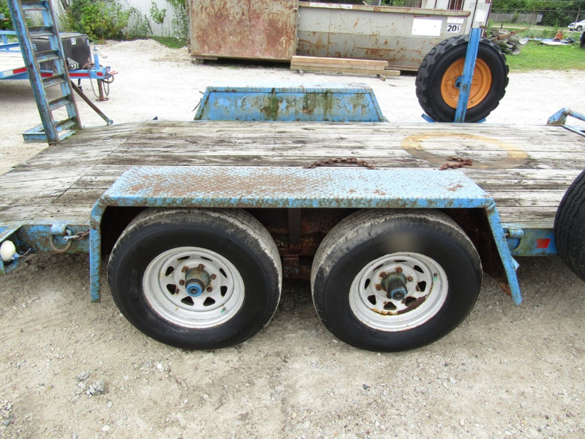 1999 Mobile Mfg. Tandem Axle Trailer, VIN # 1M9FA142XX131988503, Ramps 14' 4" x 6'6", Wood Deck, - Image 7 of 8