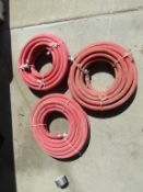 (3) New 3/4" Air Hose w/Chicago Fittings