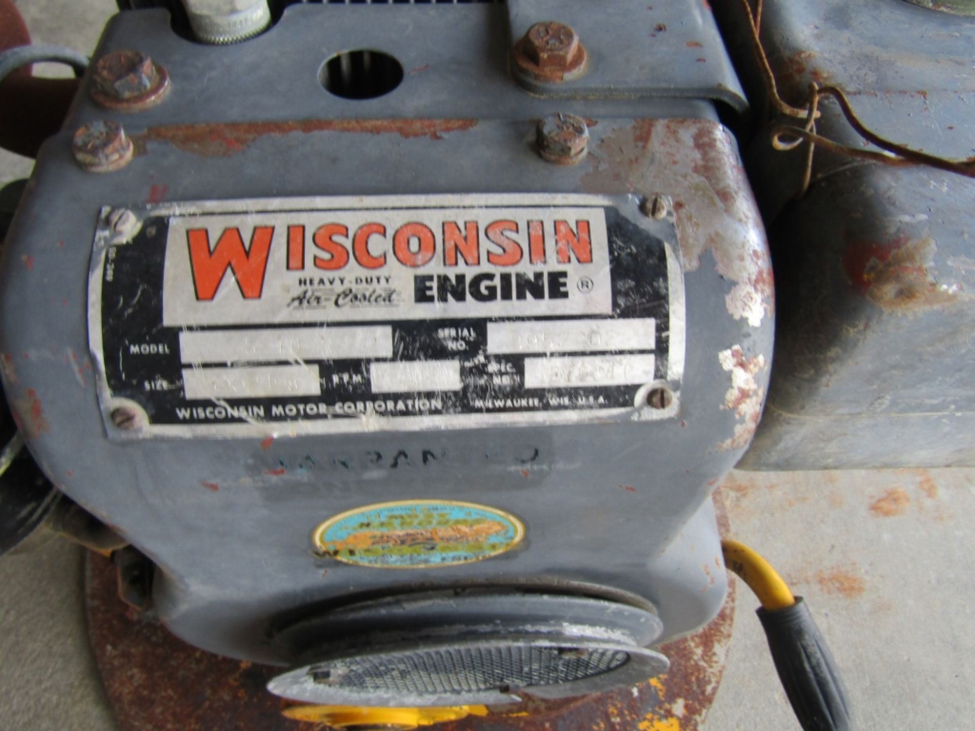 (3) Kelley Compactor 24 GF Power Float, Model 24GF, Serial #27008, Wisconsin Engine & Serial # - Image 4 of 8