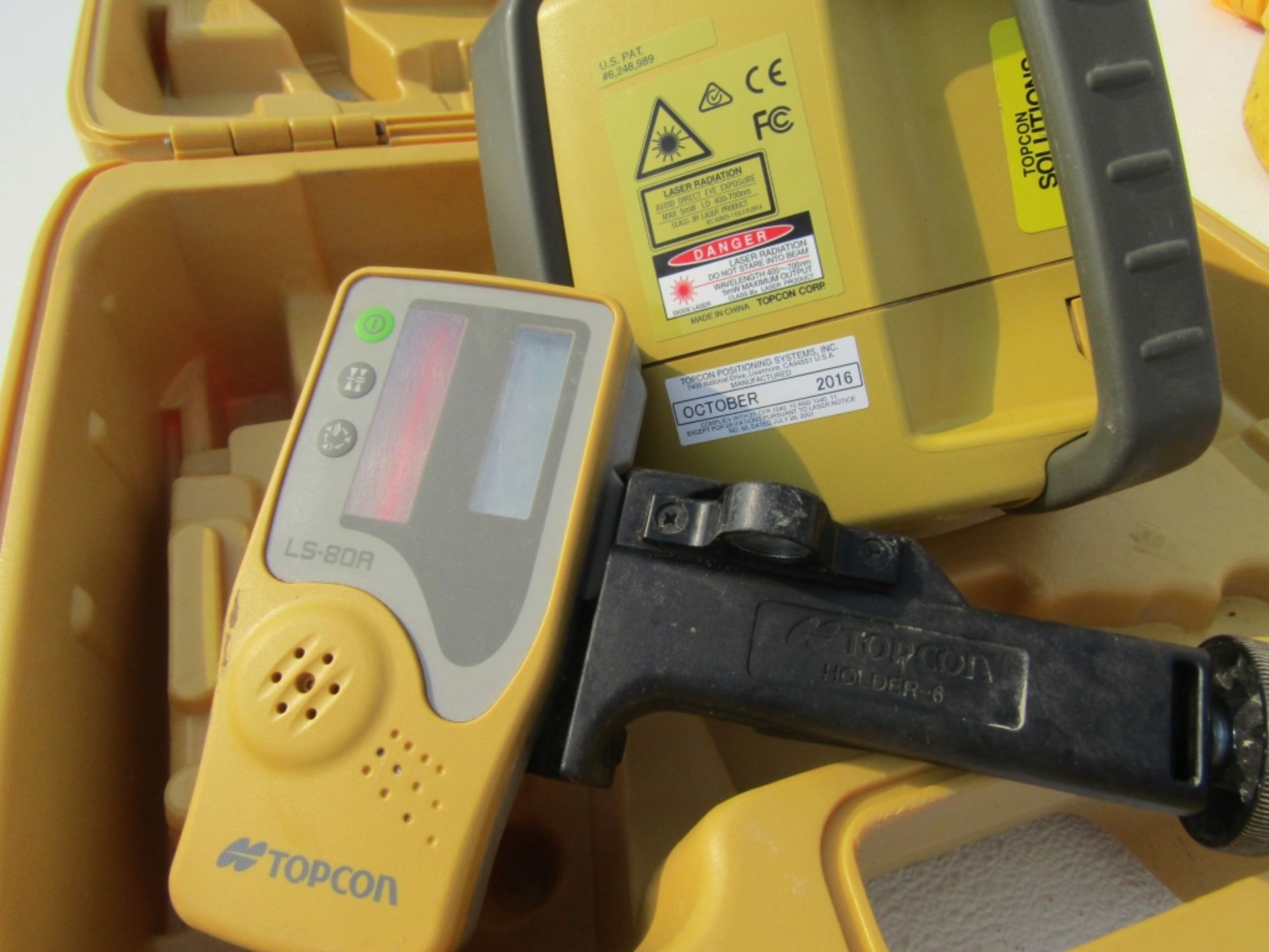 2016 Topcon RL-H4C Laser, Controller LS-80A, - Image 3 of 3
