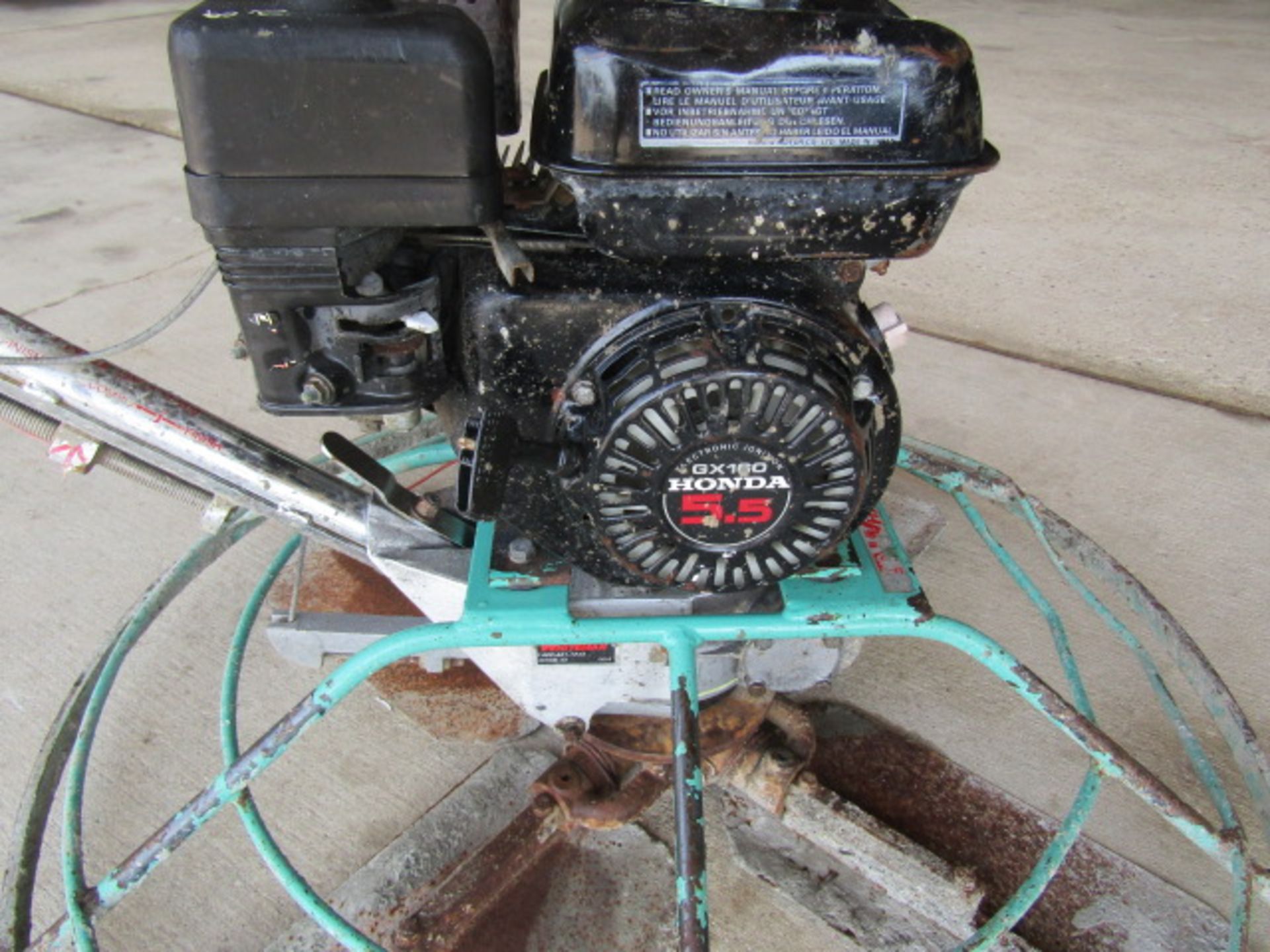 Whiteman Power Trowel, Model J45H, Serial #HC64051, GX160 Honda 5.5 hp Motor, - Image 4 of 5