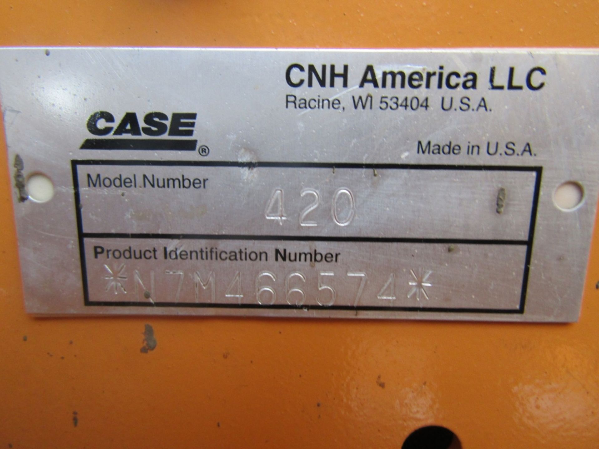 2008 Case 420 Uniloader, 198 Hours, ID #N7M466574, Enclosed rope, bucket., - Image 4 of 18