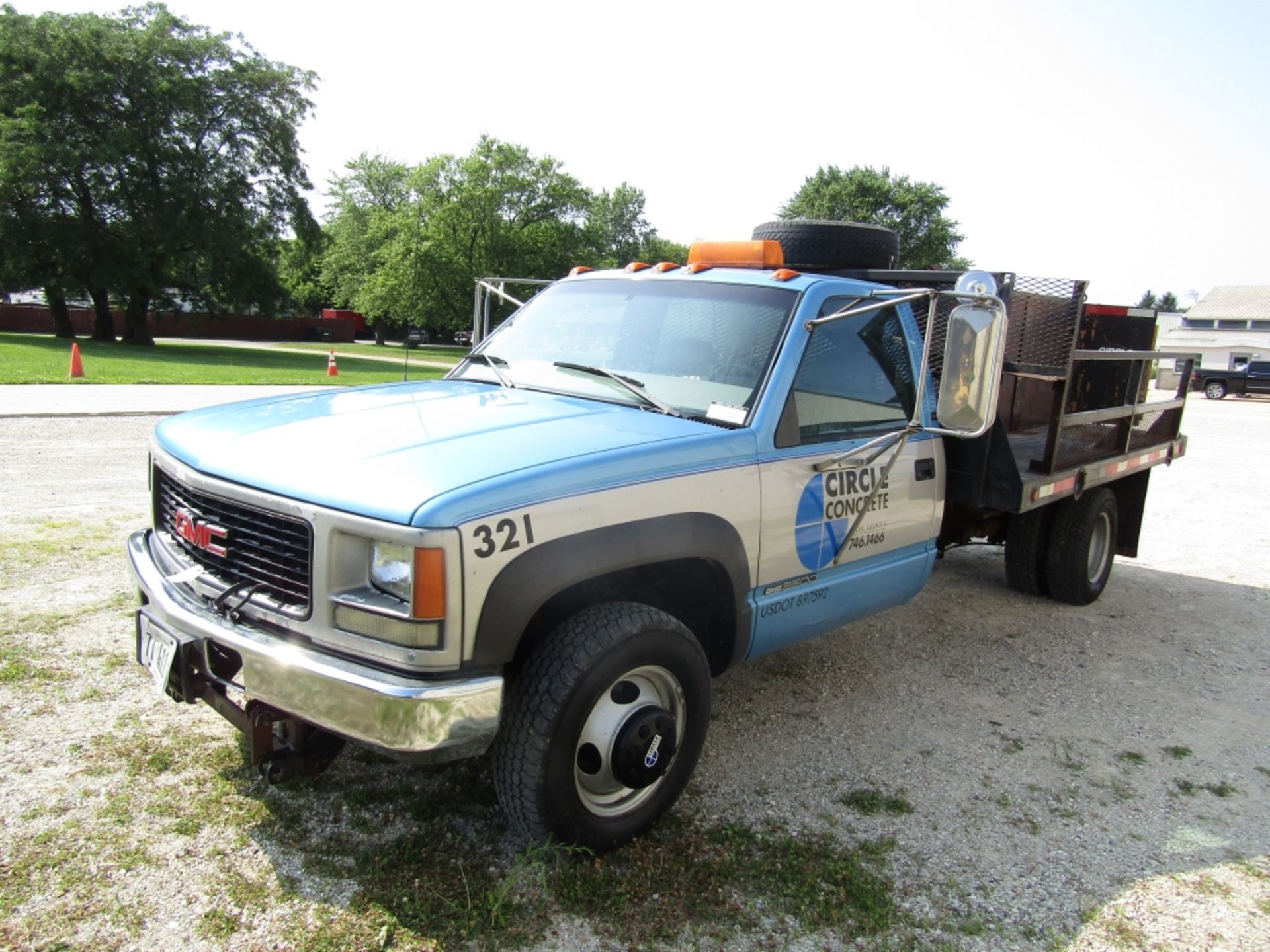 1997 GMC Sierra 3500 SL Waterproof Utility Truck, Dually, VIN #1GDJK34F9VF022321, 154888 miles, - Image 2 of 32