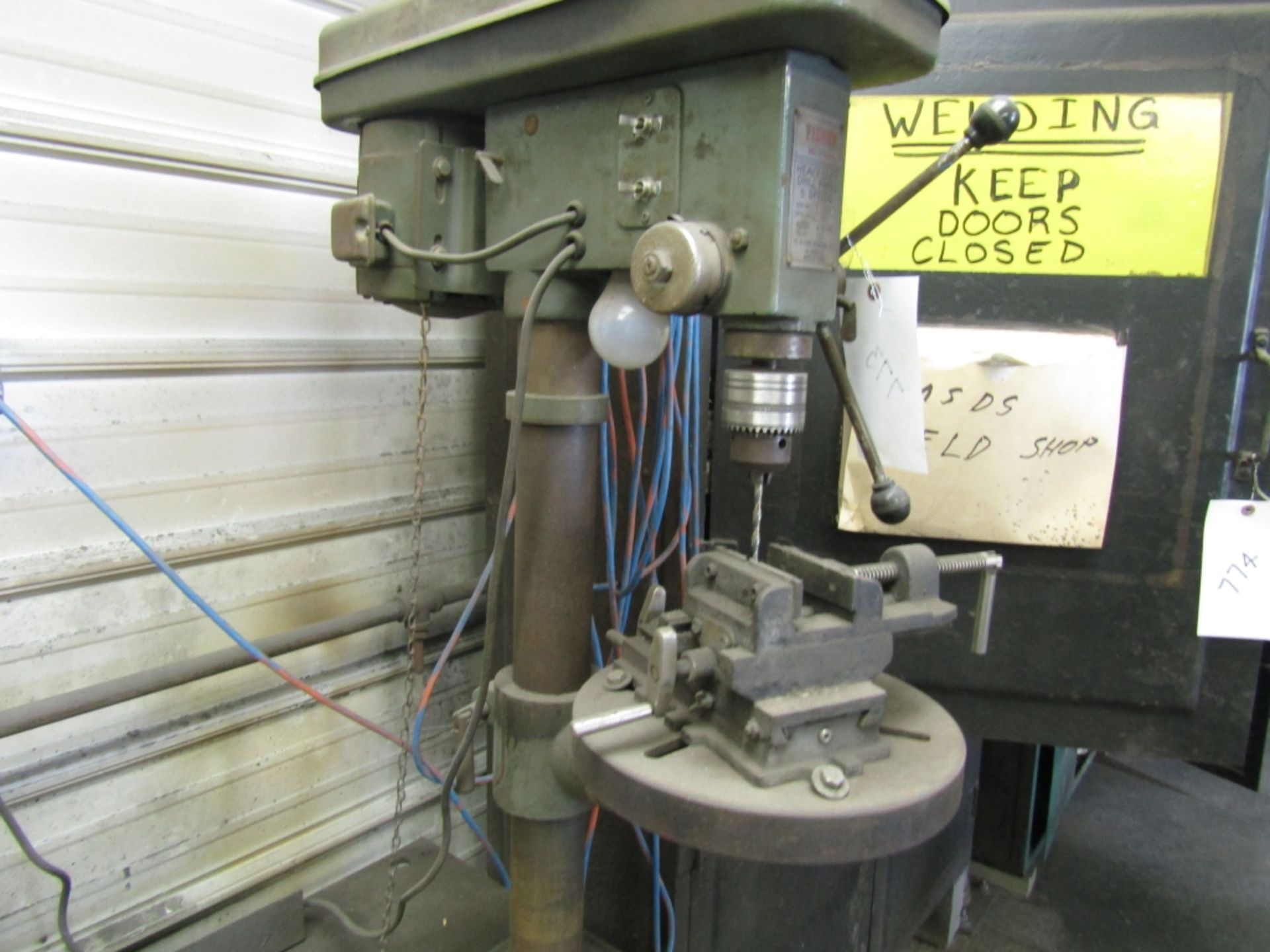1978 Fisher Heavy Duty Drill Press, Model #50-IND, Serial #37022,, - Image 3 of 3