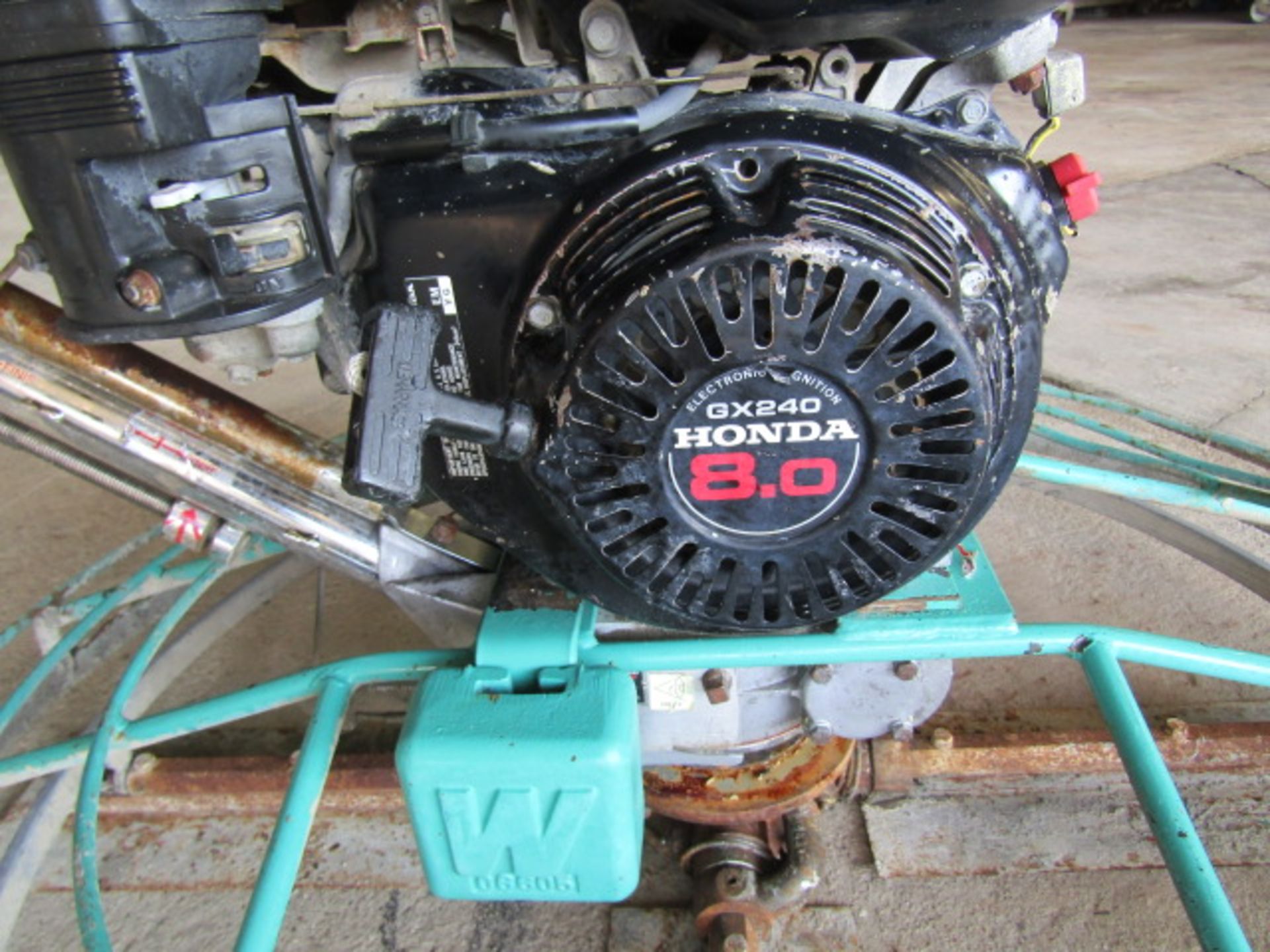 Whiteman Power Trowel, Model BA48H, Serial #GH0103120, GX240 Honda 8 hp Motor, - Image 4 of 5