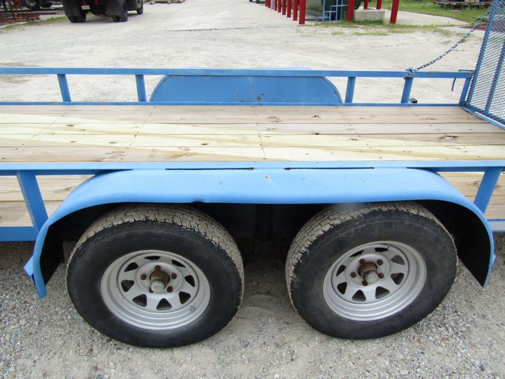 1995 Jamar Tandem Axle Trailer, VIN #4AJFS1629SJ013416, Tool Box, Ramps 16'4" x 6'6", Wood Deck, - Image 3 of 6