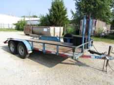 1990 Jamar Tandem Axle Trailer, VIN # 1B9FS1625LJ001922, 16'4" x 6'6" Wood Deck,