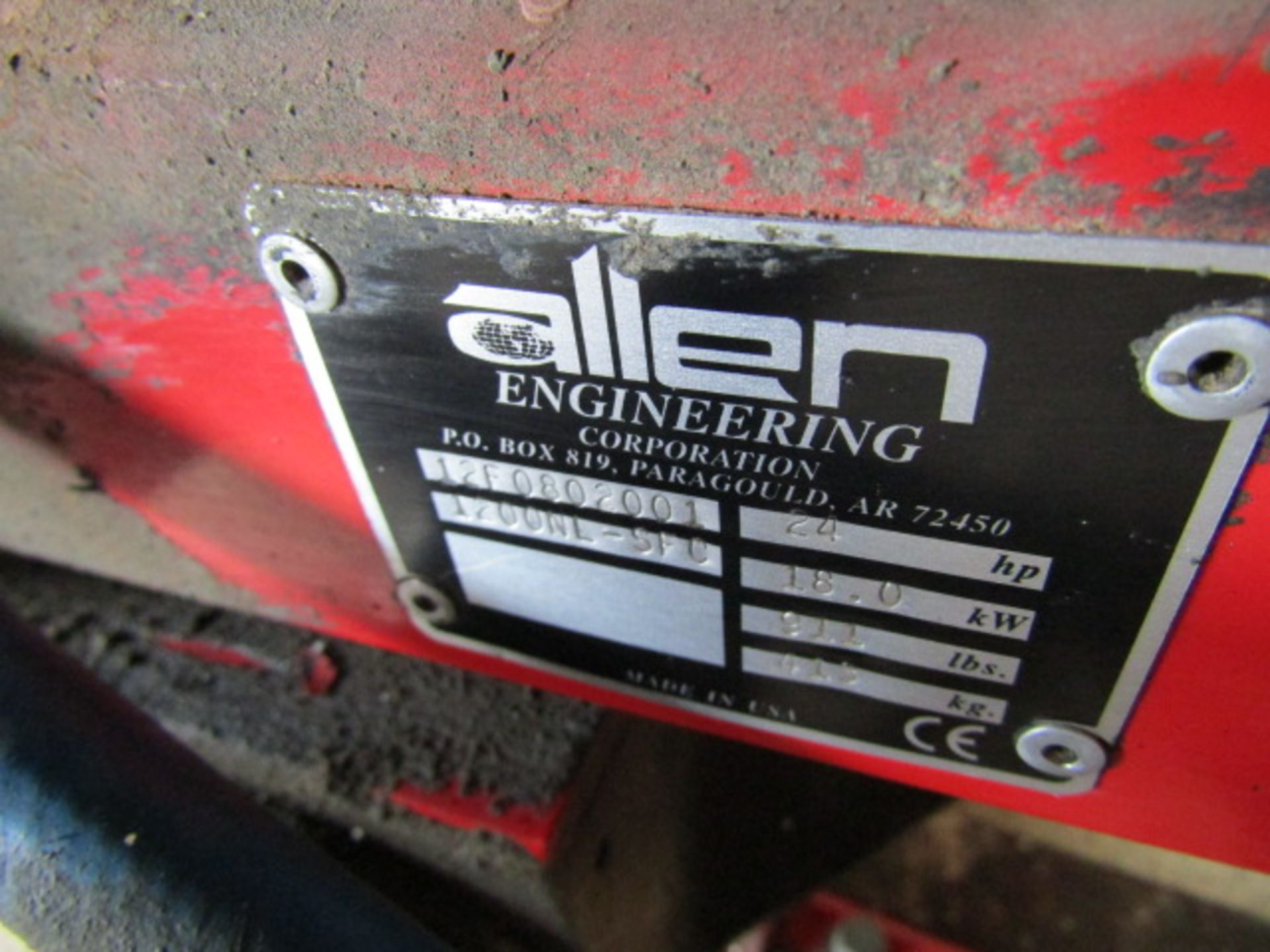 Allen Power Ride On Razorback Trowel,, Model 12F0802001, Serial #1200NL-SFC, LX990 Motor,, - Image 5 of 12