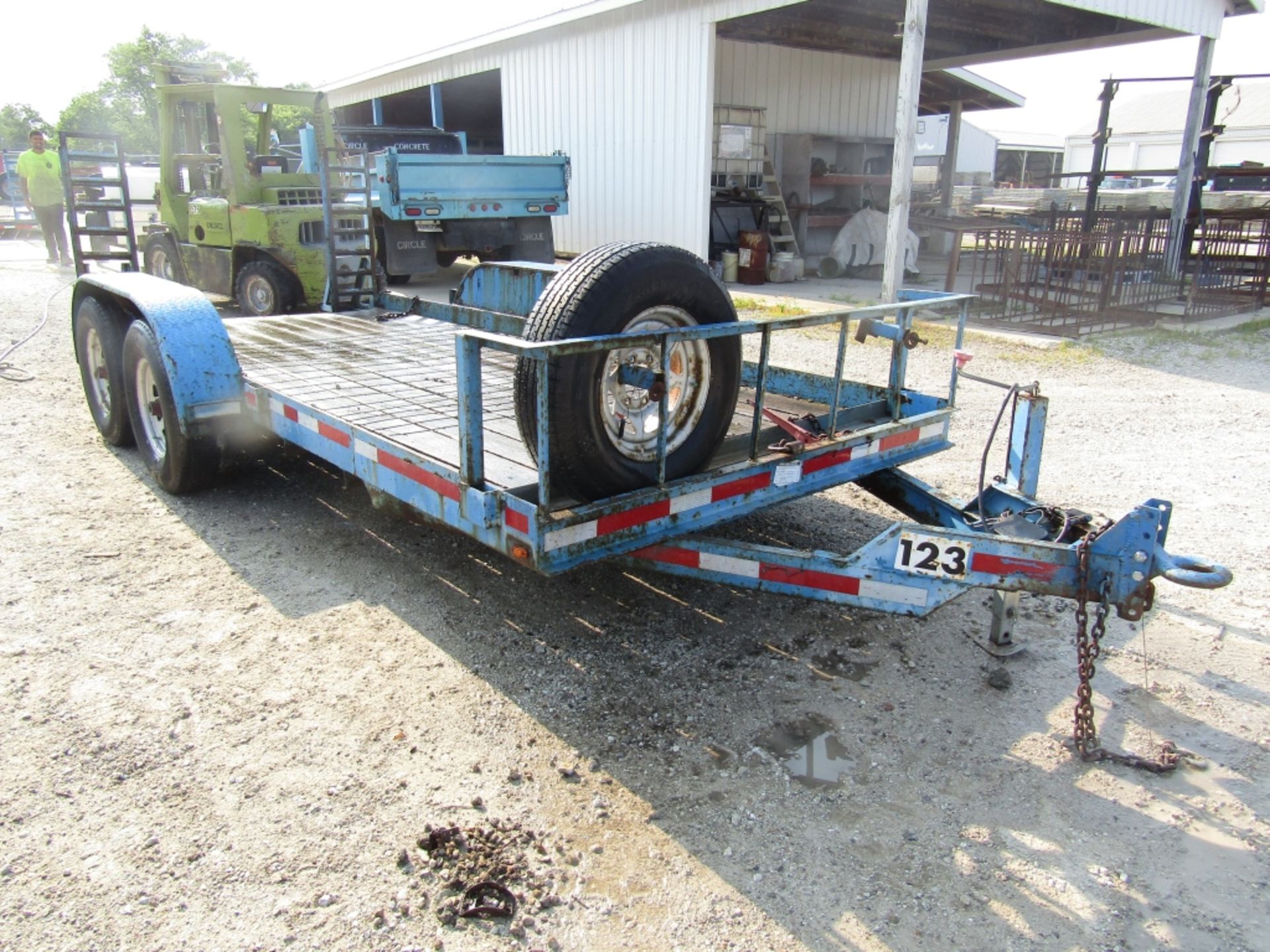 2002 Cronkhite Tandem Axle Trailer, VIN # 47326202421101123, Ramps 16'4" x 6' 6" Wood Deck,