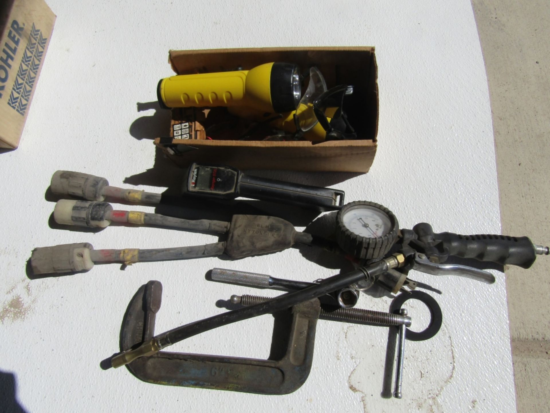 Miscellaneous Tools, C Clamps, Pigtail Tester, Flashlight,