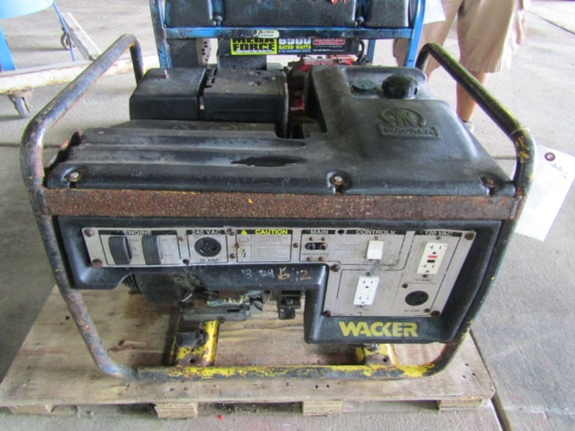 Wacker Generator, 20 AMP 240 VACGX340 Honda 11 hp Motor,