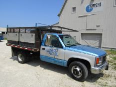 1998 GMC 3500 SL Utility Truck, Dually, VIN #1GDJC34F5WF039891, 163811 miles, Automatic