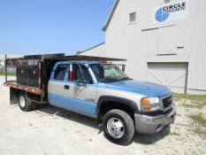 2006 GMC 3500 Crew Cab Duramax Utility Truck, Dually, VIN #1GDJC39D56E260114, 213496 miles,