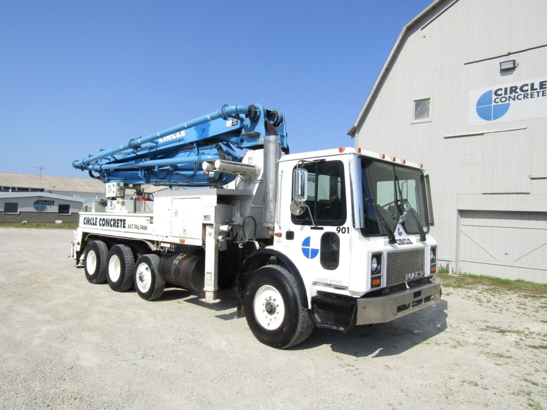 1996 Mack MR688S Pump Truck, VIN #1M2K189C8TM006901, 487601 miles, 18795 hours, Maxi torque T2090 - Image 2 of 49