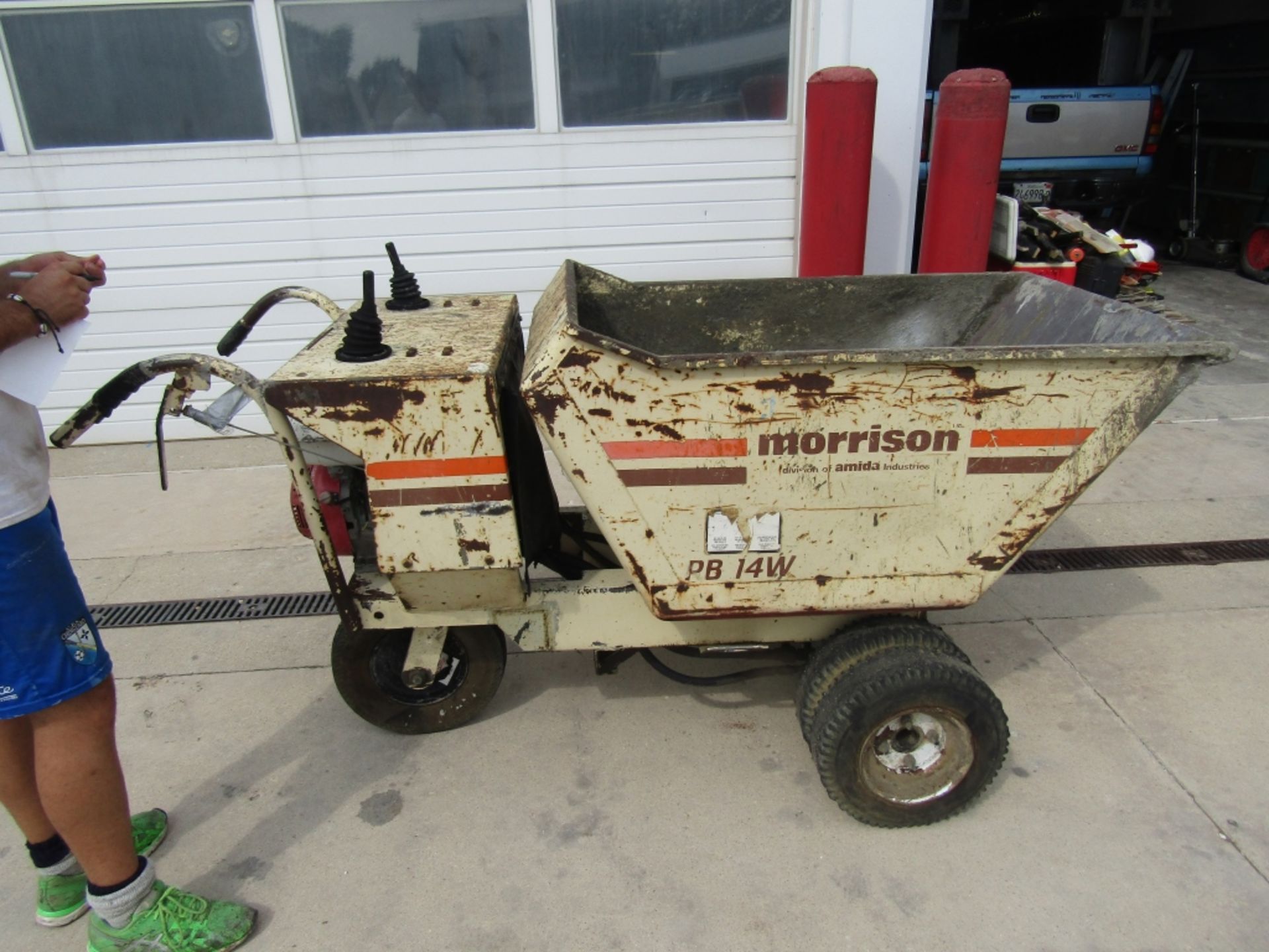 36" Morrison PB 14W Concrete Buggy, Honda GX240 8 hp Motor,