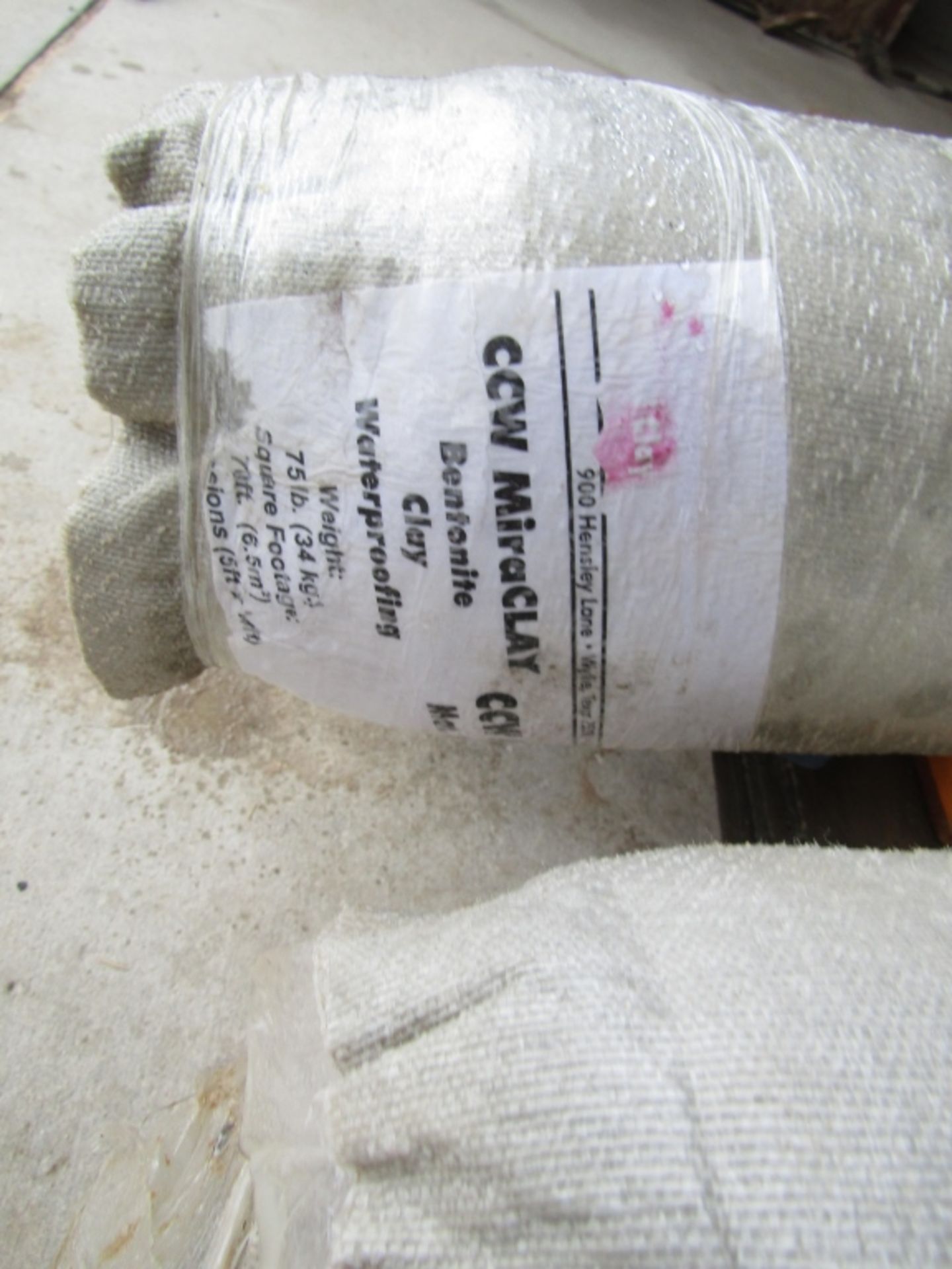 Pallet of Miscellaneous, Bentonite Clay Waterproofing Fiber, - Image 3 of 4