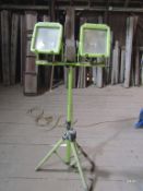 Green Double Light Stand