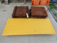 (8) Sidewalk Molds, (6) Iron molds & (2) Plastic molds