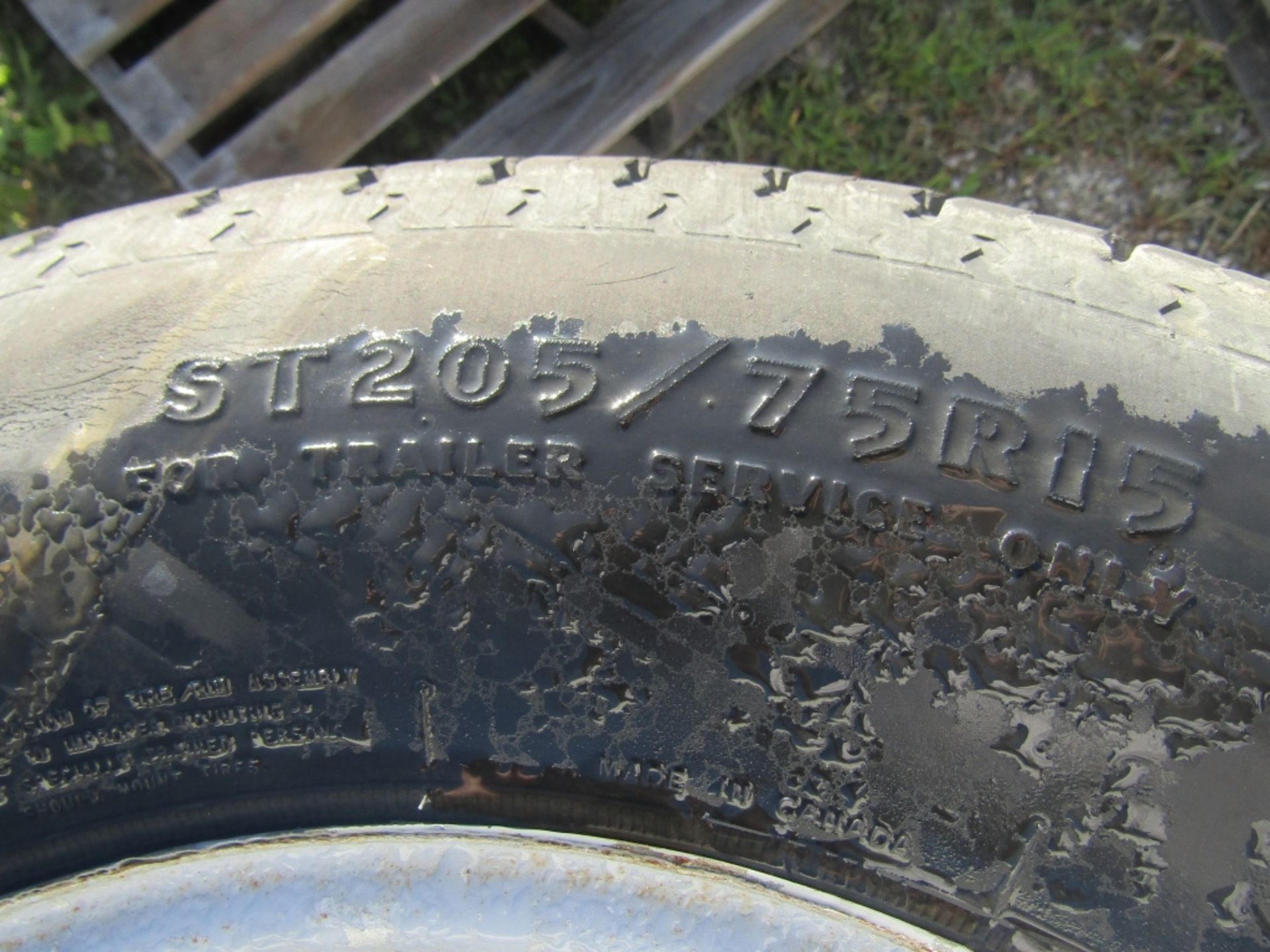 (4) Used Tires & Rims, ST205/75R15 - Image 2 of 2