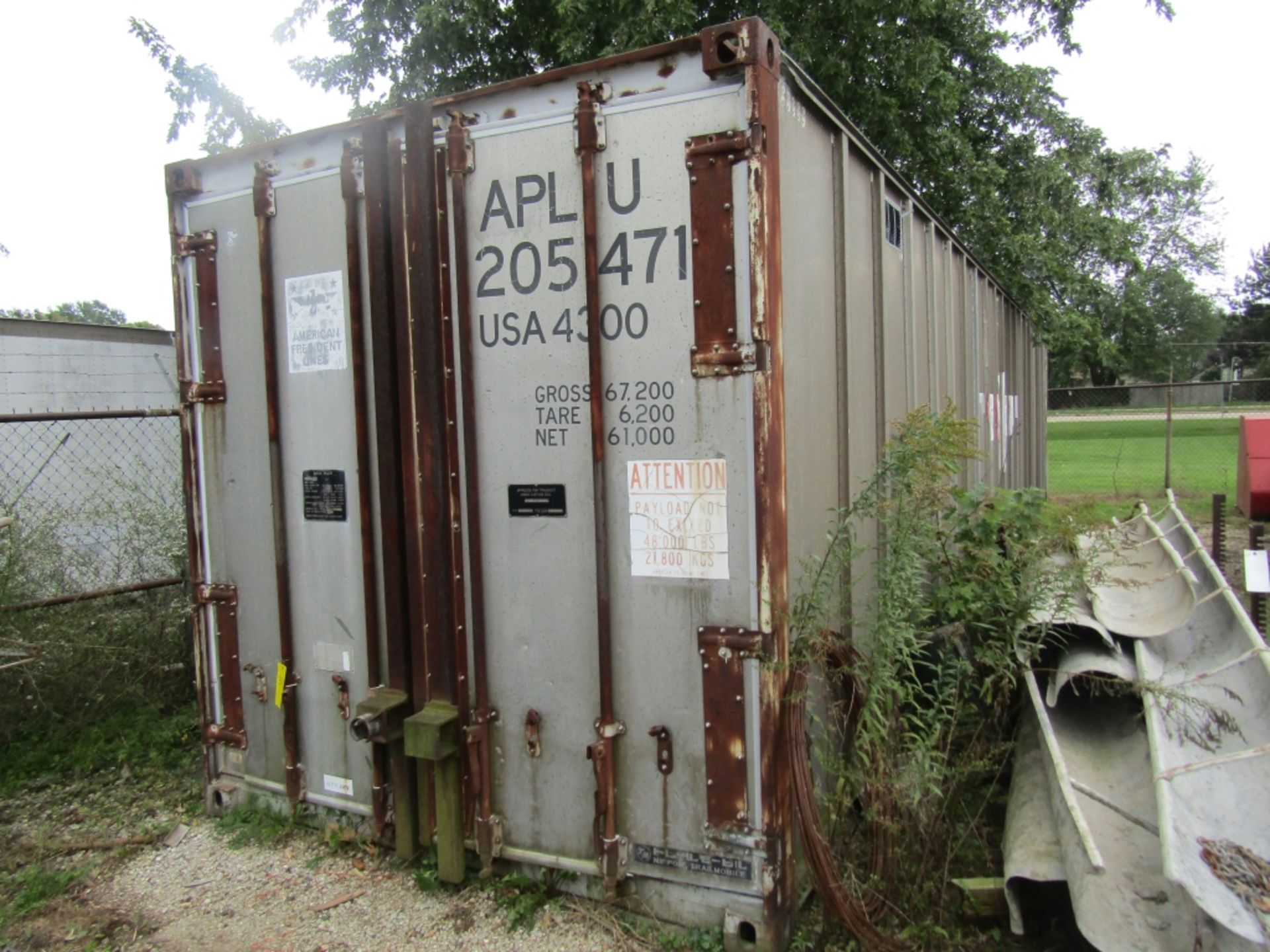 Storage Unit, Serial #APLU205471, Date of Manufacture 1974, Inside Dimension 94 5/16" x 92 1/2" x - Image 3 of 4