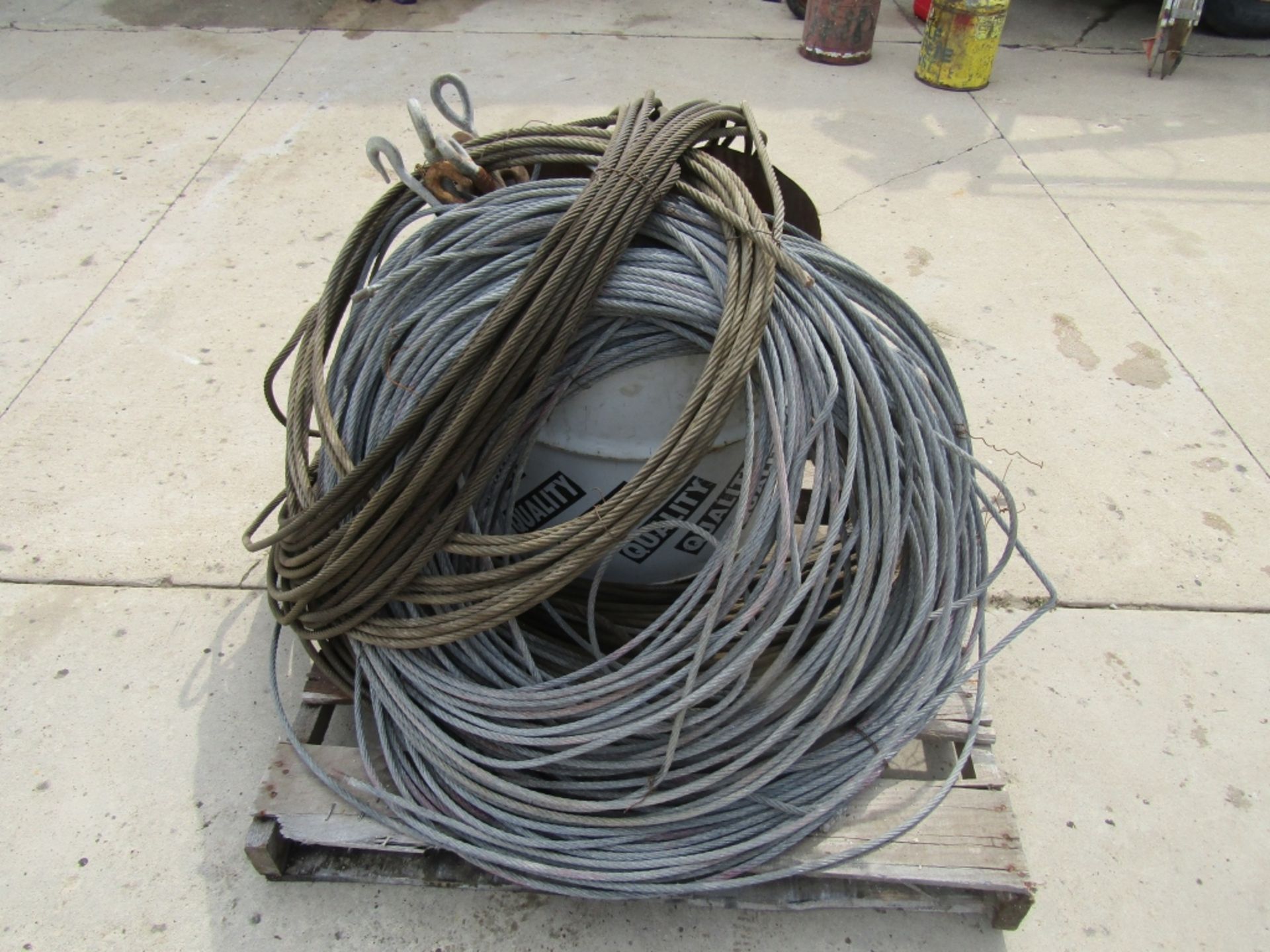 Pallet of Steel Cables & Turnbuckles