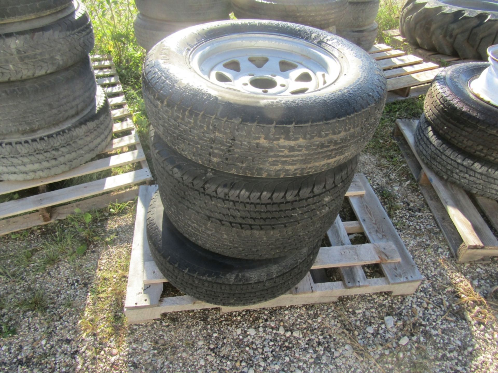 (4) Used Tires & Rims, ST205/75R15