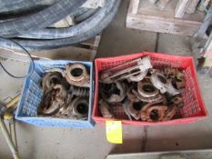 (2) Crates of Hose Clamps