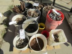 Pallet Miscellaneous Concrete Fasteners, Concrete Chairs, Anchor Bolts, Nails, Etc.