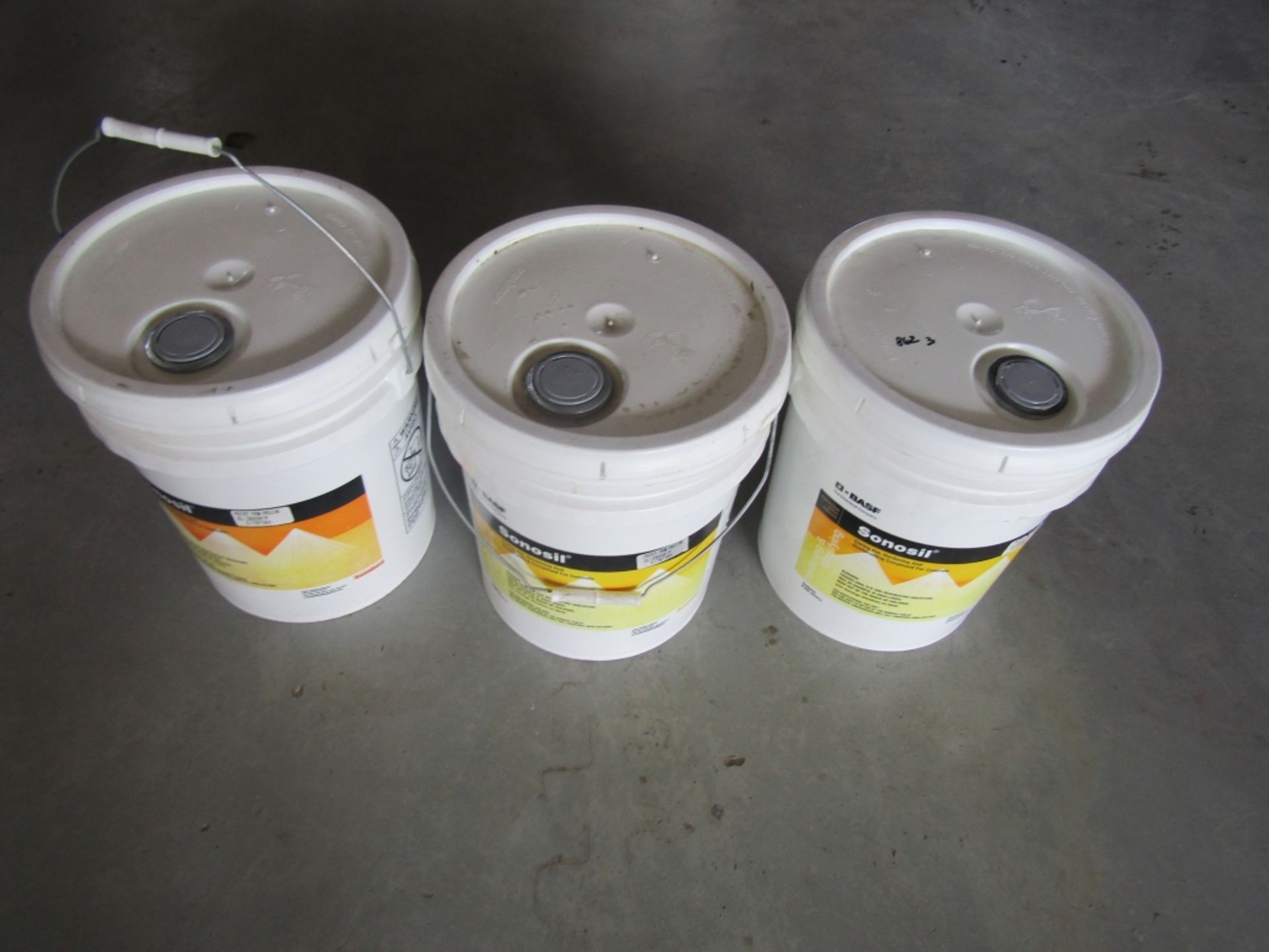 (3) Buckets BASF Sonosil Curing Aid