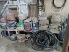 Shelf of Trash Pump Hoses