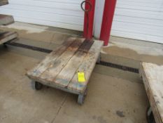 Wooden Roller Cart with handle