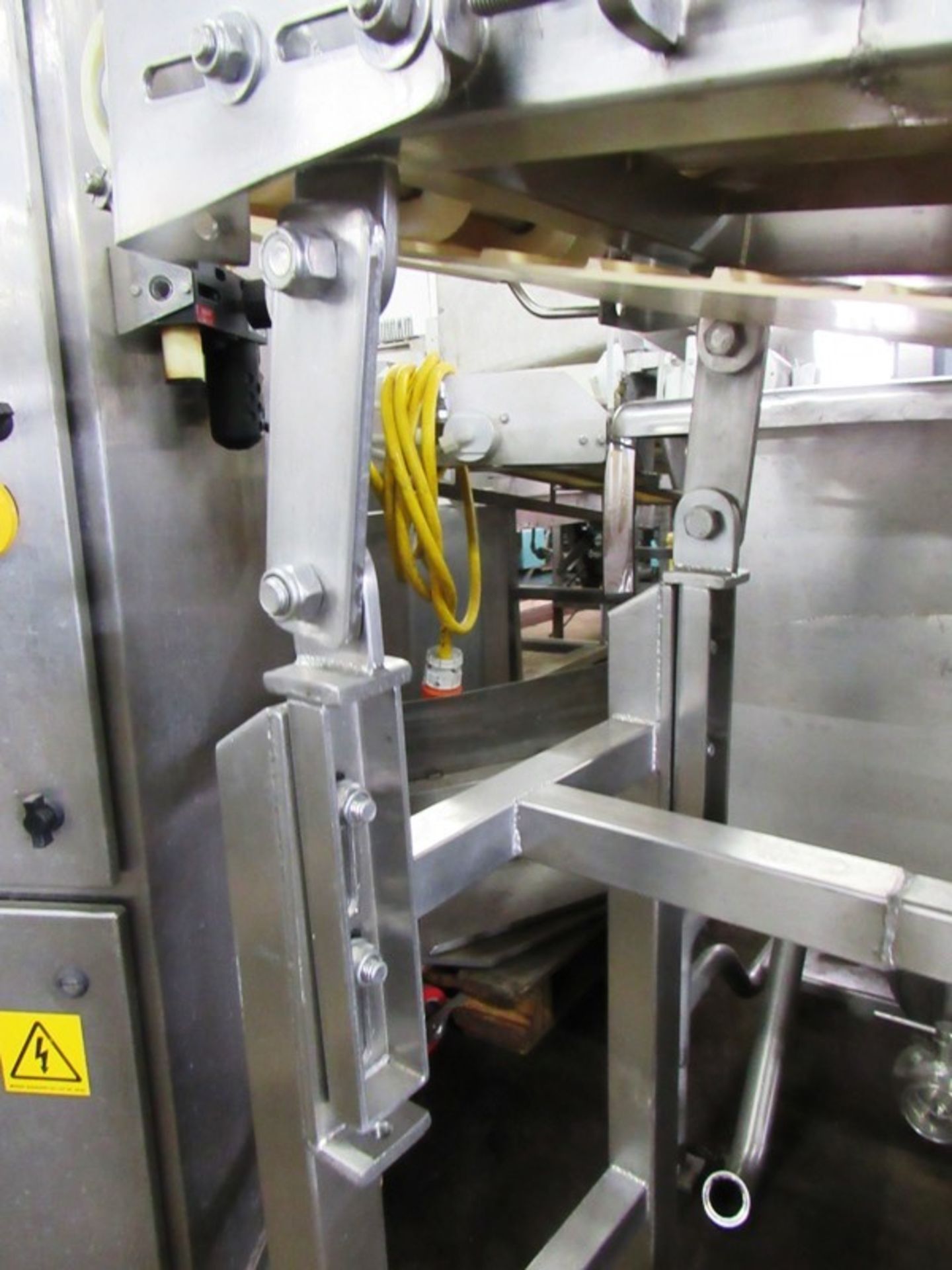 Stainless Steel Conveyor, 12" W X 6' L neoprene belt, adjustable incline to flat, 230/460 volt - Image 3 of 3