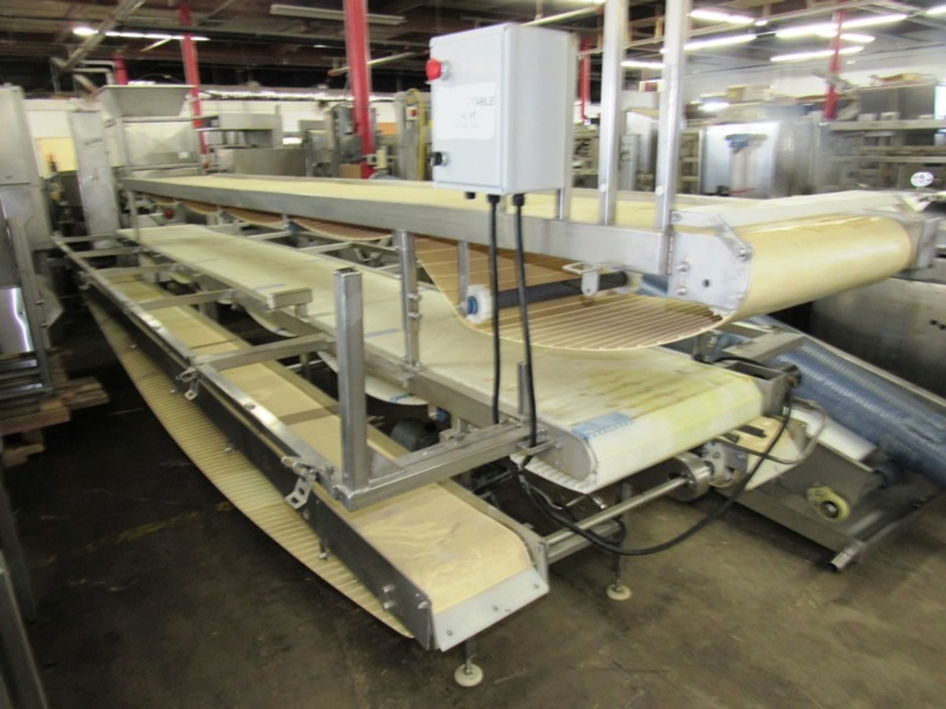 Stainless Steel Pack-Off Conveyor, double belt, 24" W X 17' L neoprene top belt, 24" W X 18' L - Image 2 of 4