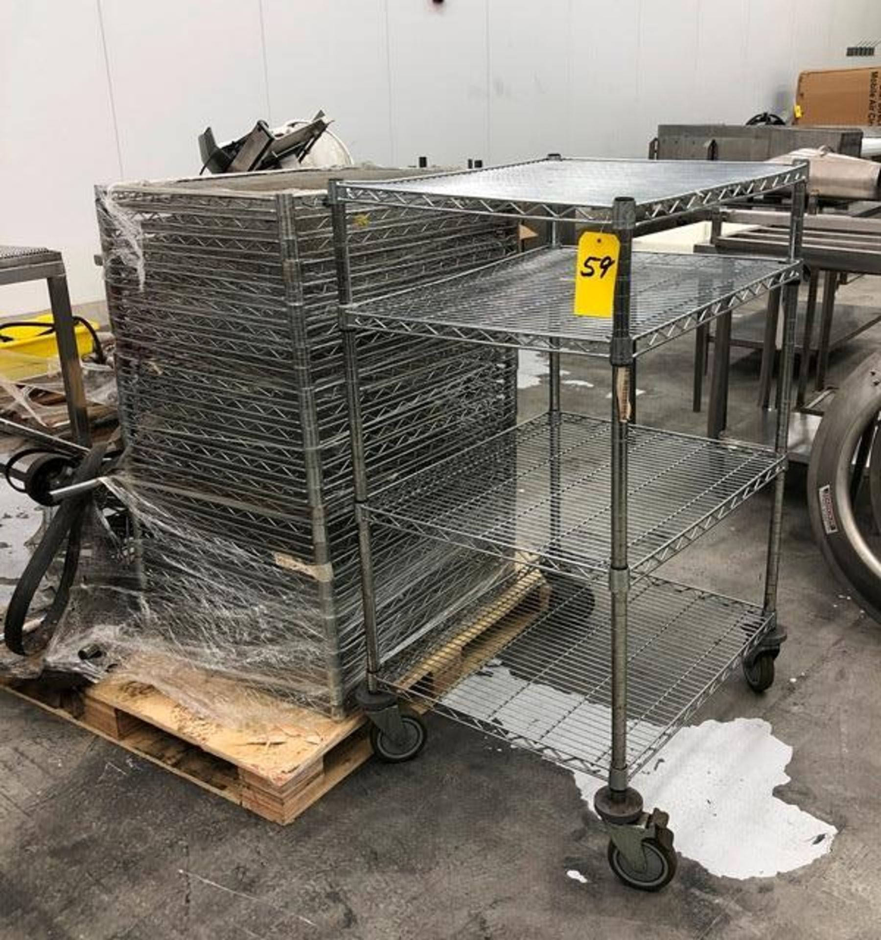 Metro Racks, chrome (Located in Bridgeview, IL) (Removal Date Is April 1st to April 5th NO