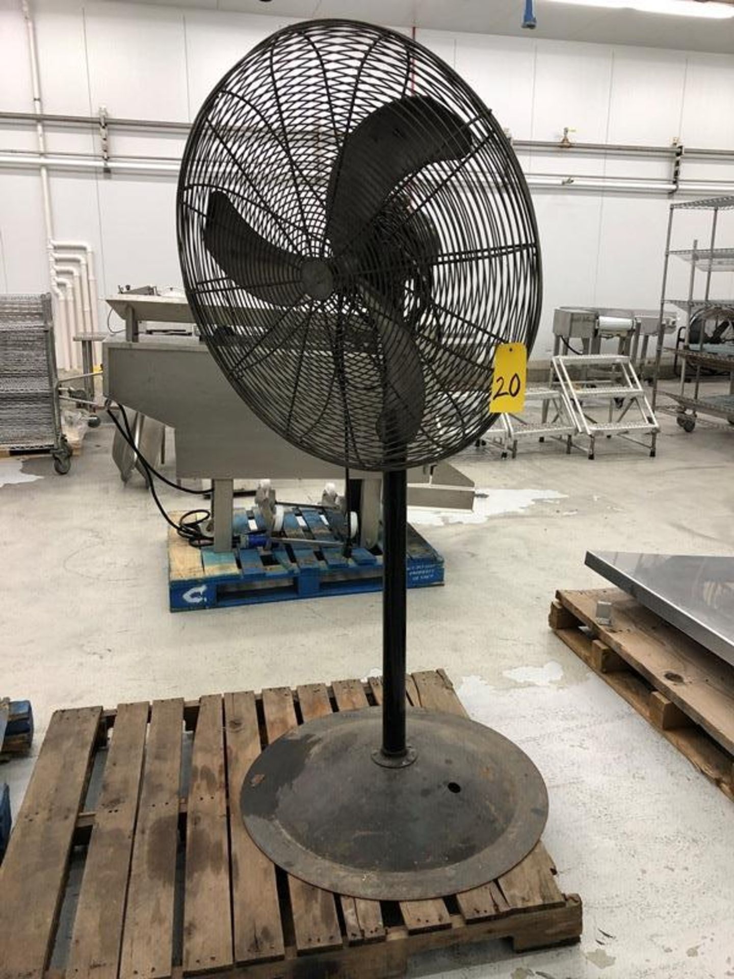 Floor Fan, Marley Electric, 1/2hp, 110V, 30" diameter (Located in Bridgeview, IL) (Removal Date Is