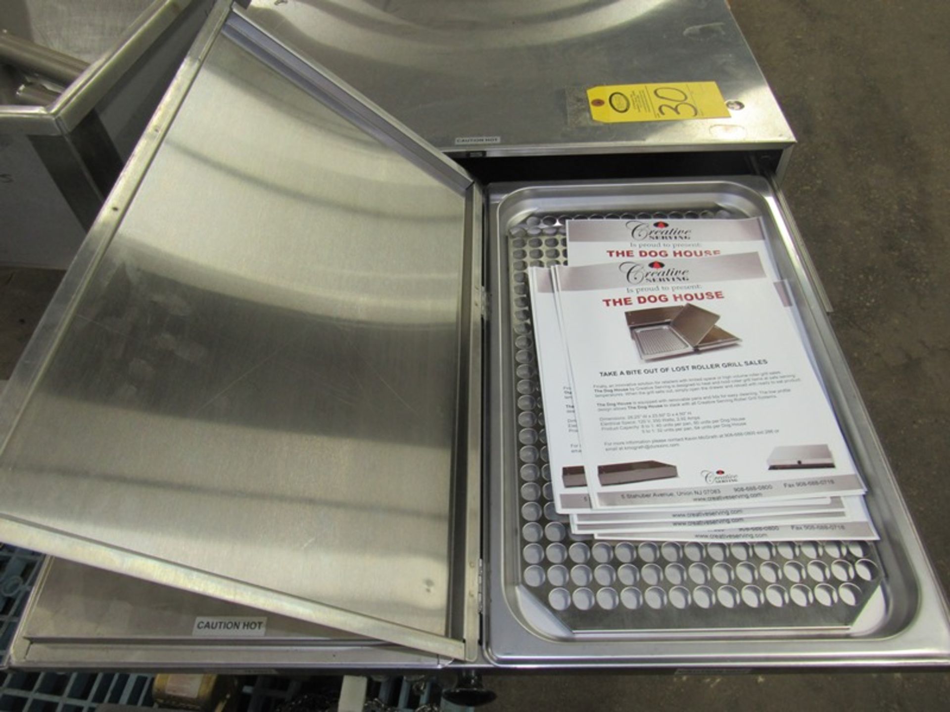 Creative Serving Mdl. DH200 "Dog House" Hold & Heat Roller Grill at Safe Serving Temps, 2 drawers, - Image 2 of 3