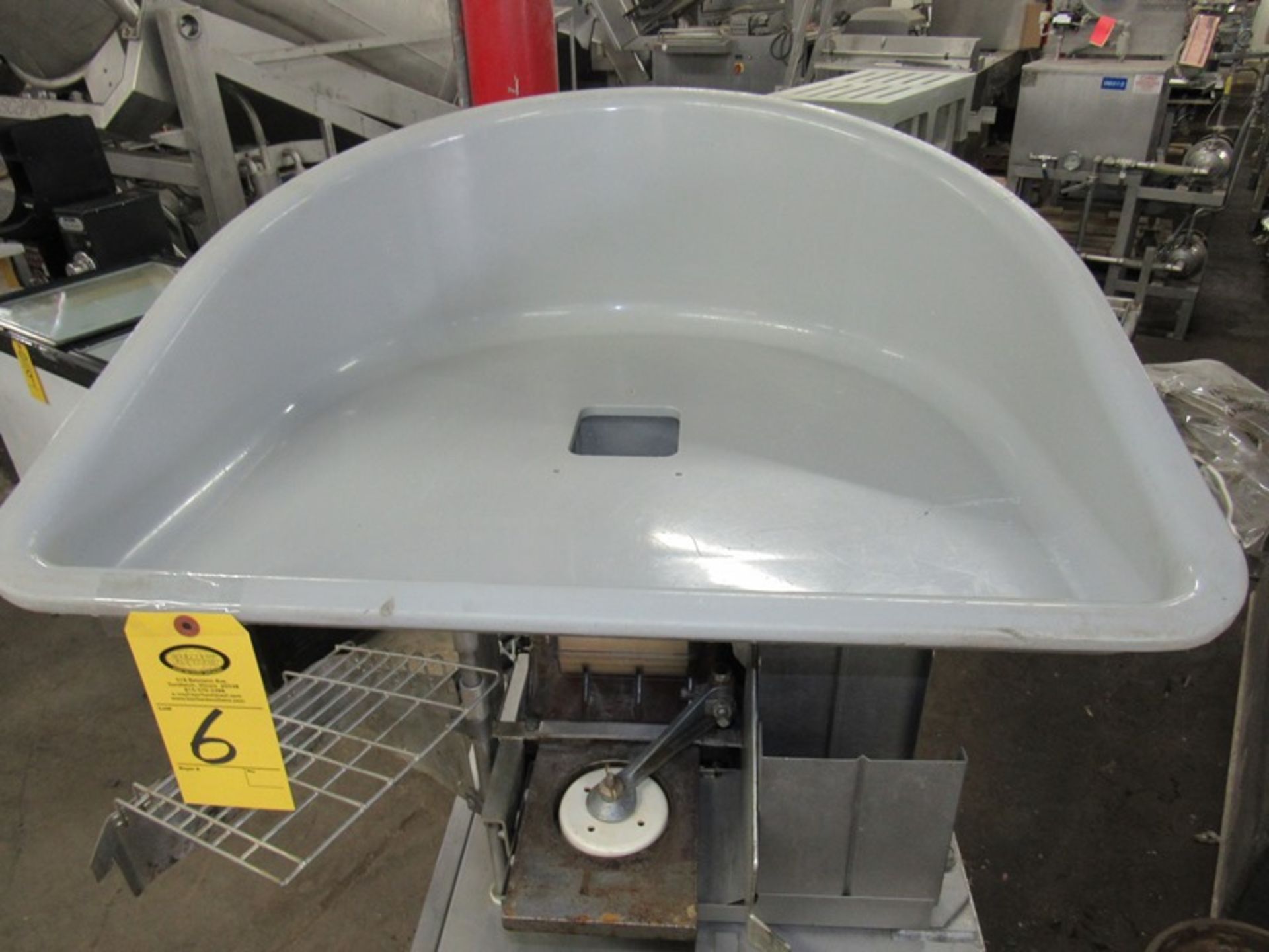 Hollymatic Mdl. Super 54 Patty Maker, w/paperfeed, foot pedal activation, plastic pan, mold plate, - Image 3 of 6