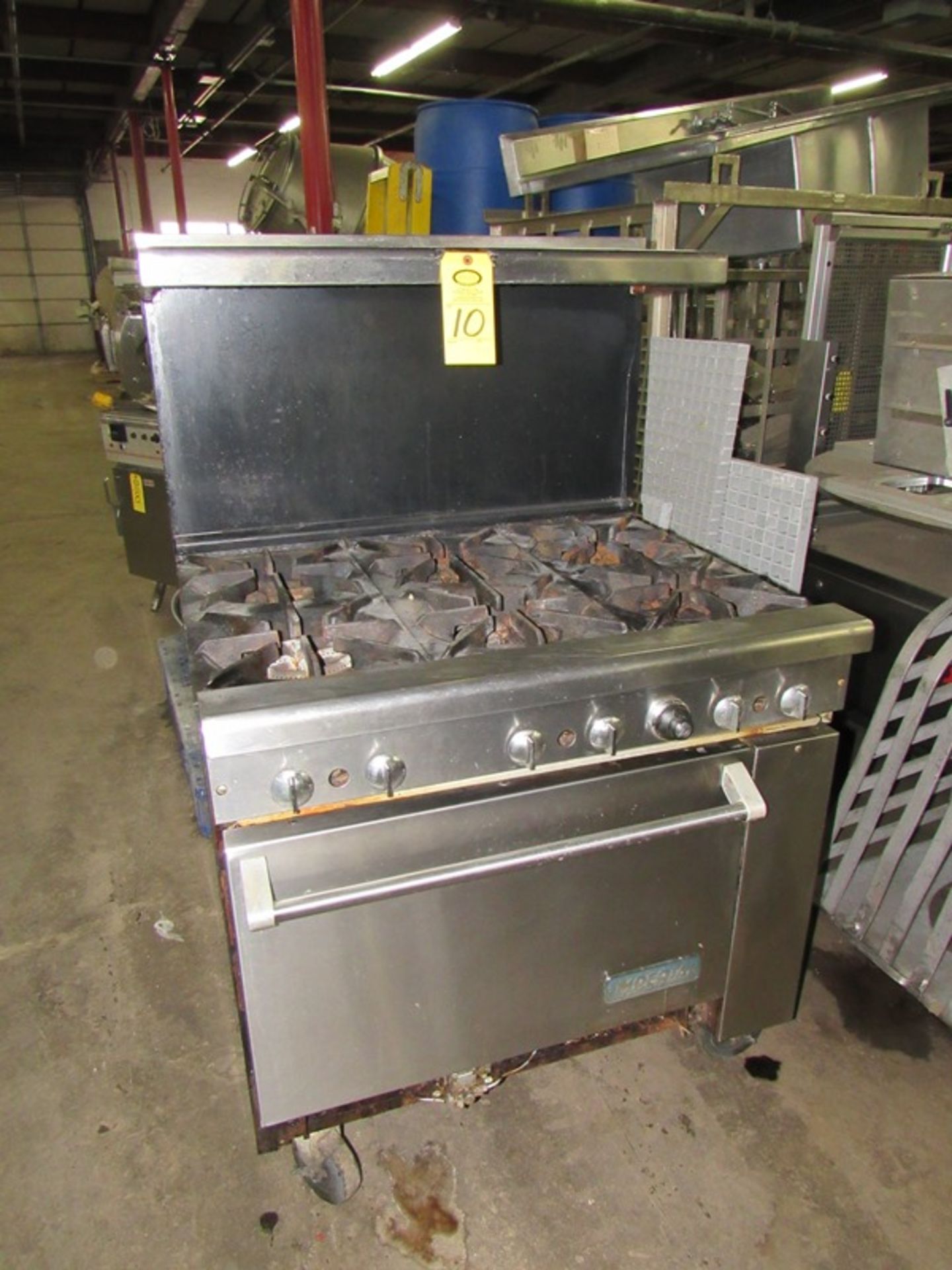 Imperial Stove, 6 burners with oven, 3' W X 30" D X 57" T - Image 2 of 5